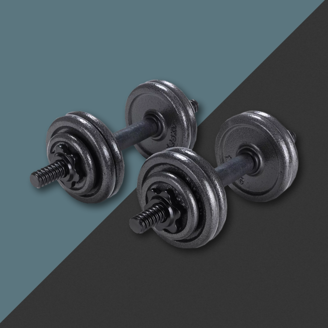  Opti Cast Iron Dumbbell Set - 15kg