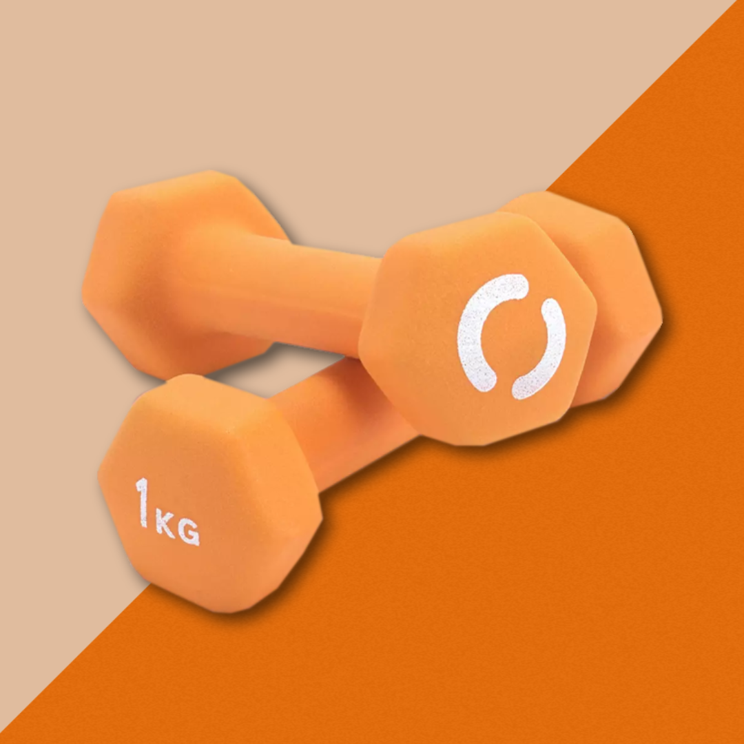  Opti Neoprene Dumbbell Set - 2 x 1kg