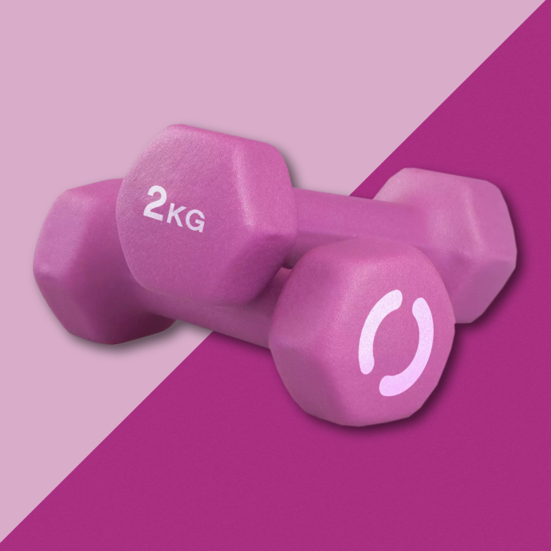  Opti Neoprene Dumbbell Set - 2 x 2kg