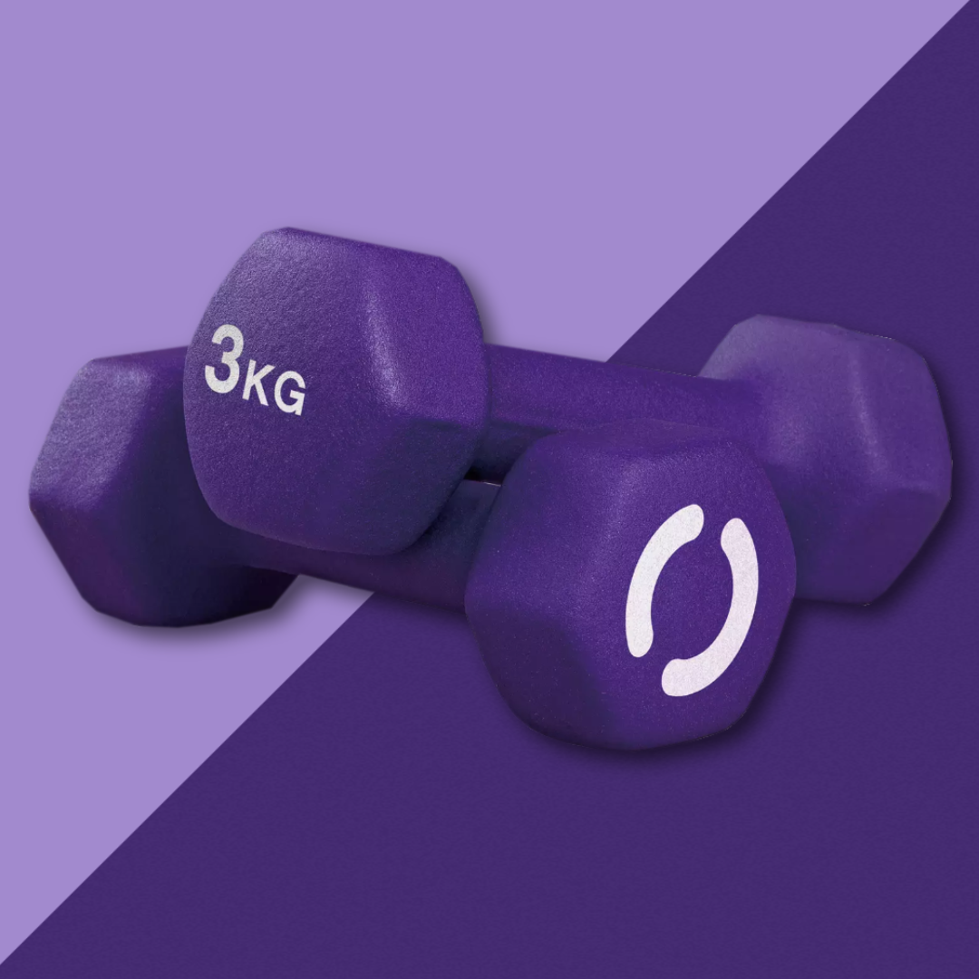  Opti Neoprene Dumbbell Set - 2 x 3kg