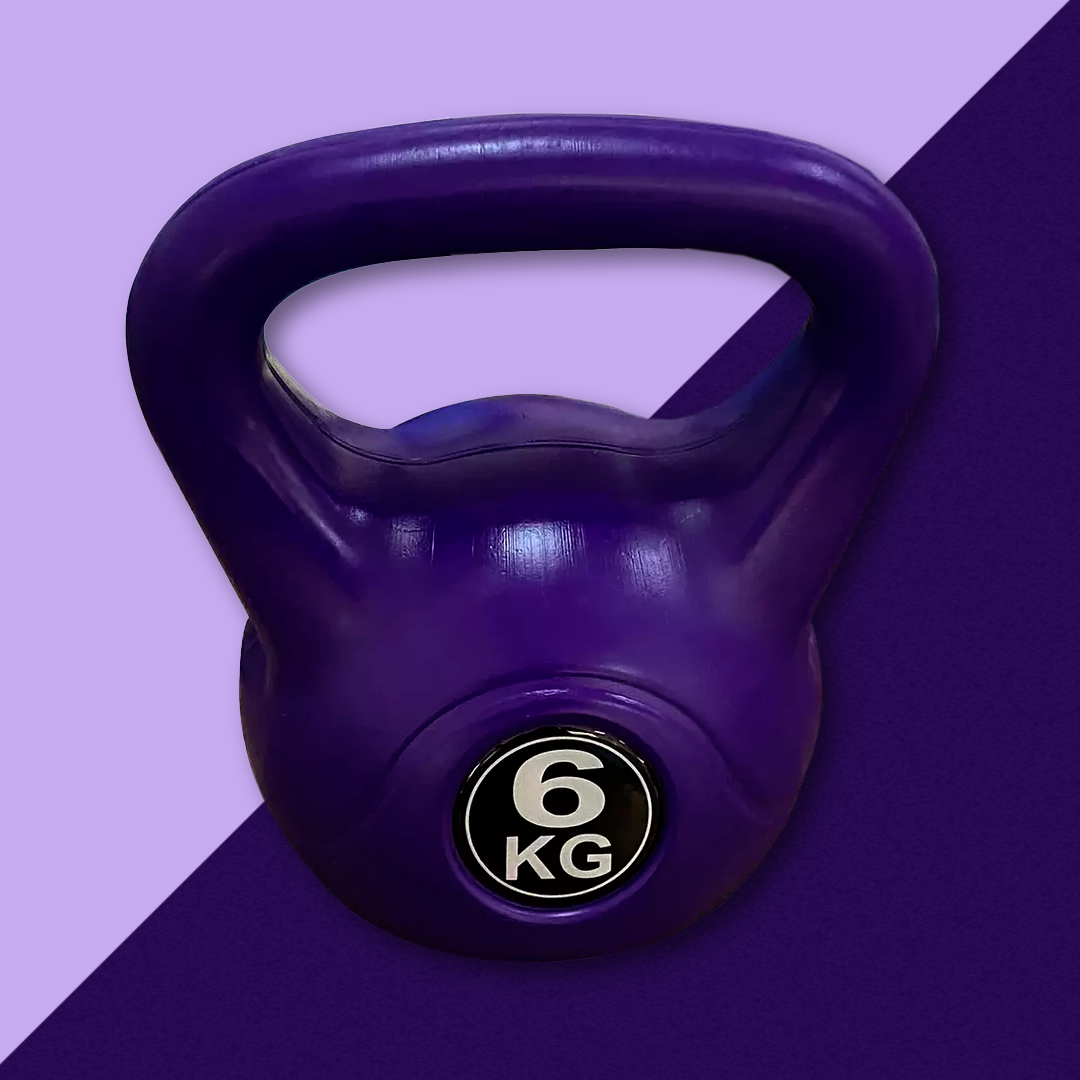  Opti Vinyl Kettlebell 6kg - Purple