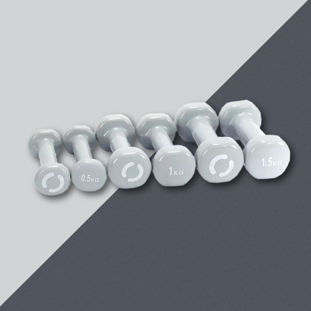  Opti Vinyl Dumbbell Case Set - 6kg